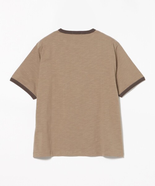 BEAMS HEART（ビームスハート）の「【7/16値下げ】モダン配色 リンガー Tシャツ（ユニセックス）（Tシャツ/カットソー・メンズ・チャコールグレー/ブラウン・SMALL/MEDIUM/LARGE）」の7枚目の写真