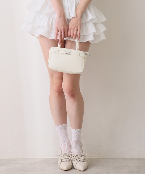 DEMETER(デメテル)の「ポインテッドトゥ レースアップ バックストラップ パンプス(パンプス・レディース・ブラック/ホワイト・LL/L/M/S)」の3枚目の写真
