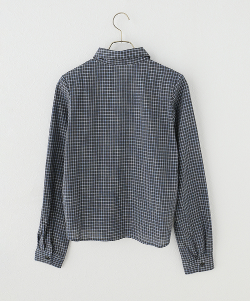 Knuth Marf(クヌースマーフ)の「Knuth Marf/クヌースマーフ 2-piece layered compact shirt(シャツ/ブラウス・レディース・ネイビー/ブルー・FREE)」の6枚目の写真