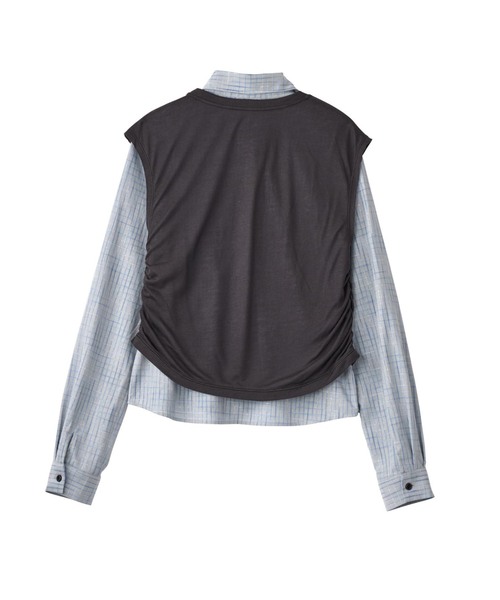 Knuth Marf(クヌースマーフ)の「Knuth Marf/クヌースマーフ 2-piece layered compact shirt(シャツ/ブラウス・レディース・ネイビー/ブルー・FREE)」の20枚目の写真