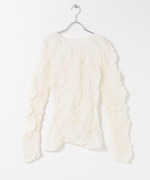 URBAN RESEARCH ROSSO WOMEN（アーバンリサーチ　ロッソ）の「Mewl　シャーリング トップス（その他トップス・レディース・ブラック/オフホワイト・FREE）」の5枚目の写真