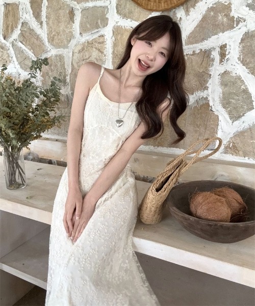 Ritzy(リッツィー)の「レースデザインキャミソールワンピース(ワンピース・レディース・ホワイト・S/M/L/XL)」の10枚目の写真