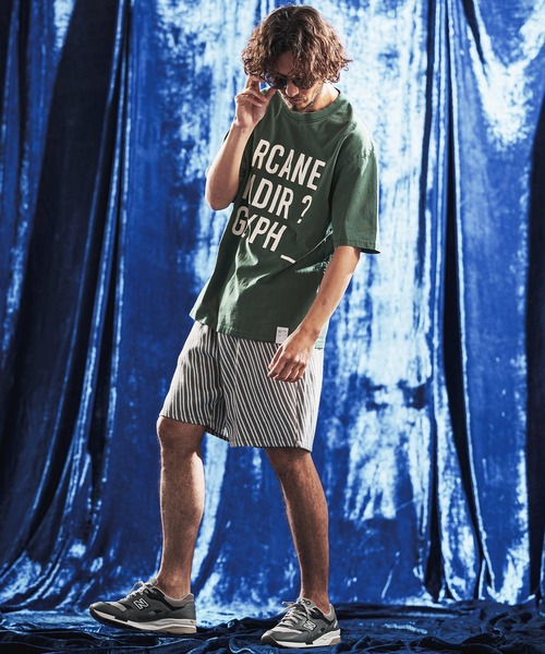 ANGENEHM(アンゲネーム)の「mt10439- Vintage Pigment Logo Printed T-shirt プリントTシャツ(AG06-011scg)(Tシャツ/カットソー・メンズ・ブラック/グリーン/レッド系その他/キナリ・L/M/S)」の13枚目の写真
