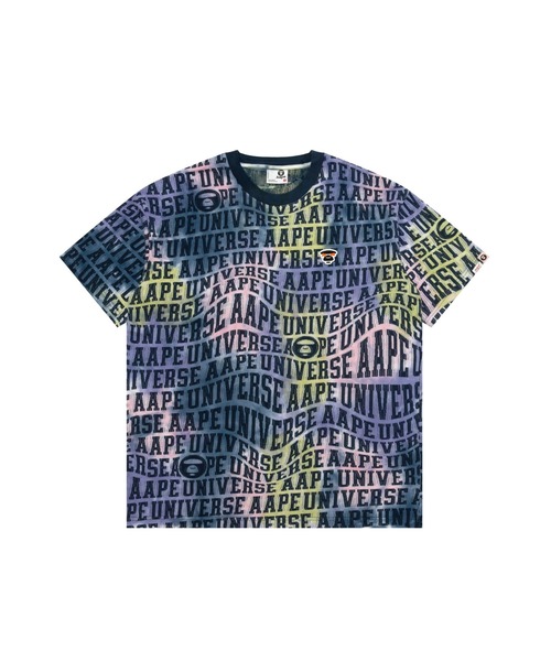 AAPE BY A BATHING APE(エーエイプバイアベイシングエイプ)の「AAPE FANCY MAIN TEE(Tシャツ/カットソー・メンズ・ブルー系その他/ブラック系その他・MEDIUM/X-LARGE/LARGE/SMALL/XX-LARGE)」の1枚目の写真