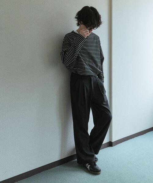 SENSE OF PLACE by URBAN RESEARCH(センスオブプレイスバイアーバンリサーチ)の「『速乾』ドライタッチ2タックワイドパンツ(その他パンツ・メンズ・ネイビー/ライトベージュ/ブラック/チャコールグレー・SMALL/LARGE/MEDIUM)」の15枚目の写真