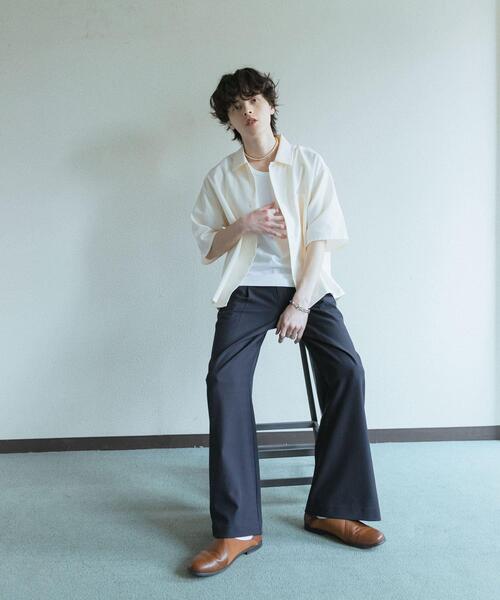 SENSE OF PLACE by URBAN RESEARCH(センスオブプレイスバイアーバンリサーチ)の「『速乾』ドライタッチ2タックワイドパンツ(その他パンツ・メンズ・ネイビー/ライトベージュ/ブラック/チャコールグレー・SMALL/LARGE/MEDIUM)」の13枚目の写真