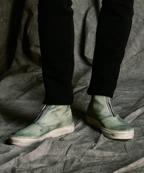 wjk(ダヴルジェイケイ)の「mko13610- front zip bootie スニーカーブーツ(8993 bt50j)(ブーツ・メンズ・グレー系その他/ブラック・40/42/44)」の1枚目の写真
