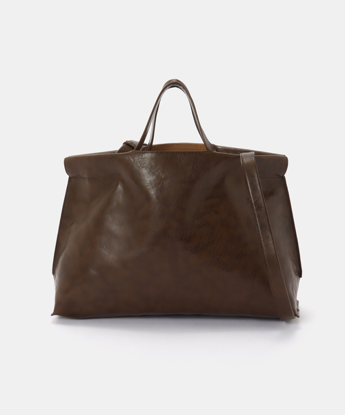 FRAMeWORK(フレームワーク)の「Bea mombaers TUMBLED LEATHER バッグ(ショルダーバッグ・レディース・ブラック/カーキ・FREE)」の14枚目の写真