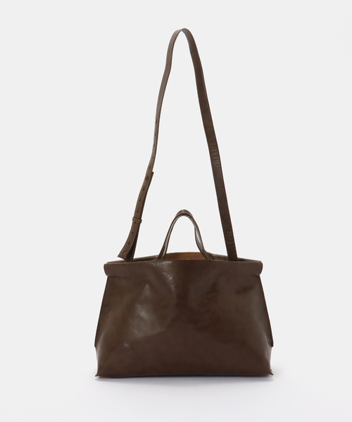 FRAMeWORK(フレームワーク)の「Bea mombaers TUMBLED LEATHER バッグ(ショルダーバッグ・レディース・ブラック/カーキ・FREE)」の13枚目の写真