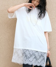裾レースオーバーロゴＴｅｅ
