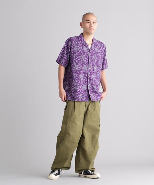 MANASTASH(マナスタッシュ)の「MANASTASH/マナスタッシュ HEMP PATTERN SHIRTS(シャツ/ブラウス・メンズ・パープル/モスグリーン・L/M/XL/S)」の4枚目の写真