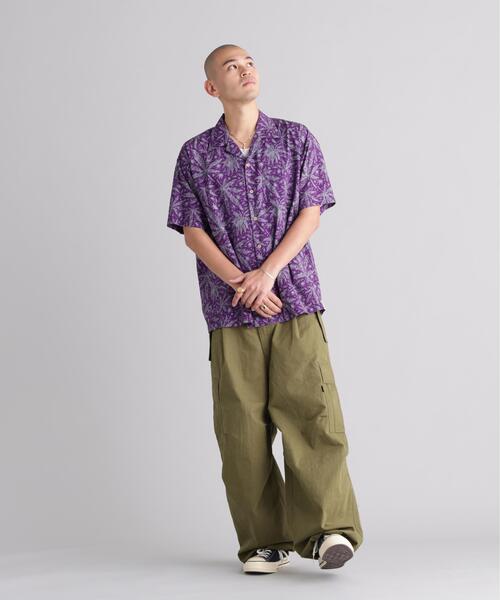MANASTASH(マナスタッシュ)の「MANASTASH/マナスタッシュ HEMP PATTERN SHIRTS(シャツ/ブラウス・メンズ・パープル/モスグリーン・L/M/XL/S)」の5枚目の写真