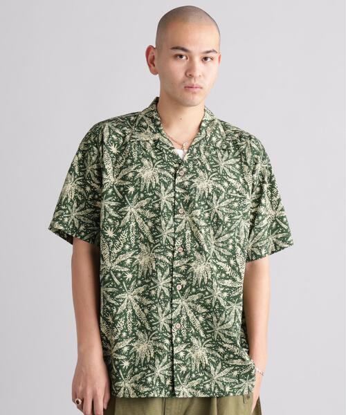 MANASTASH(マナスタッシュ)の「MANASTASH/マナスタッシュ HEMP PATTERN SHIRTS(シャツ/ブラウス・メンズ・パープル/モスグリーン・L/M/XL/S)」の2枚目の写真