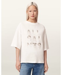 ALLSAINTS | STACKS AMELIE OVERSIZED EMBELLISHED T-SHIRT | STACKS AMELIE オーバーサイズ 刺繍 Tシャツ(Tシャツ/カットソー)