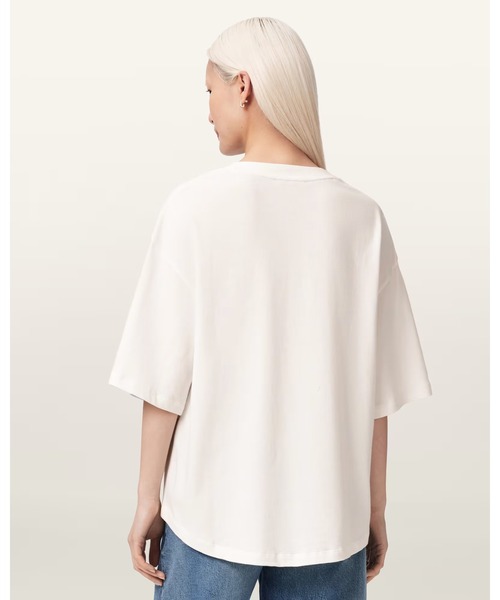 ALLSAINTS(オールセインツ)の「STACKS AMELIE OVERSIZED EMBELLISHED T-SHIRT | STACKS AMELIE オーバーサイズ 刺繍 Tシャツ(Tシャツ/カットソー・レディース・ホワイト・S/M/L/XS)」の4枚目の写真