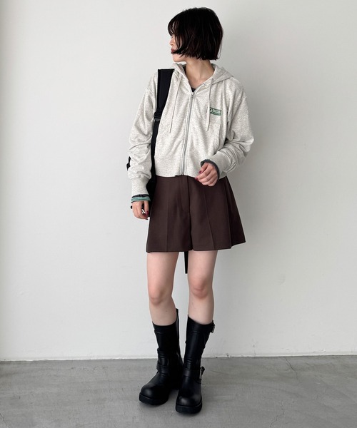 CANAL JEAN(キャナルジーン)の「DISCUS ATHLETIC ショートフルジップフーディー(パーカー・レディース・オートミール/イエロー・ONE SIZE)」の7枚目の写真