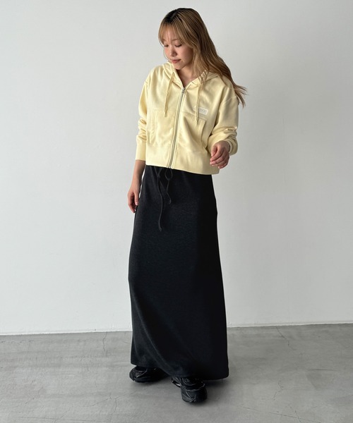 CANAL JEAN(キャナルジーン)の「DISCUS ATHLETIC ショートフルジップフーディー(パーカー・レディース・オートミール/イエロー・ONE SIZE)」の14枚目の写真