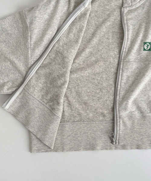 CANAL JEAN(キャナルジーン)の「DISCUS ATHLETIC ショートフルジップフーディー(パーカー・レディース・オートミール/イエロー・ONE SIZE)」の20枚目の写真