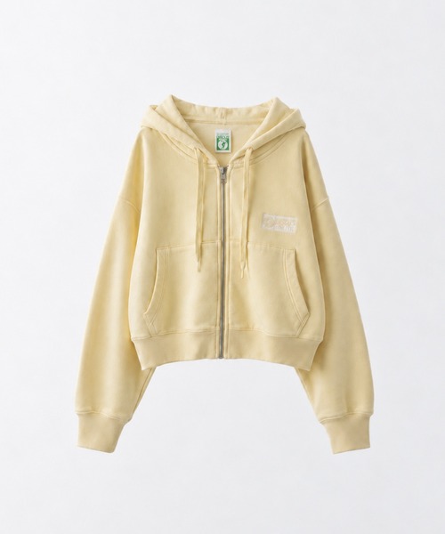 CANAL JEAN(キャナルジーン)の「DISCUS ATHLETIC ショートフルジップフーディー(パーカー・レディース・オートミール/イエロー・ONE SIZE)」の22枚目の写真