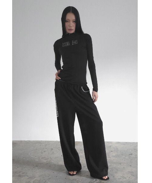 L.H.P(エルエイチピー)の「DOGMA EHKS/ドグマエークス/HALF ZIP TOP(Tシャツ/カットソー・レディース・ブラック・F)」の3枚目の写真