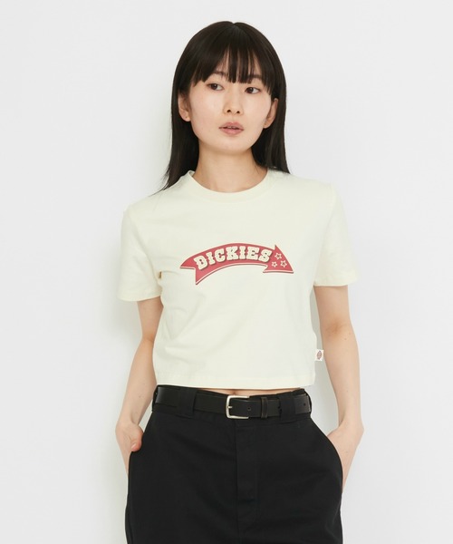 Dickies（ディッキーズ）の「グラフィックTシャツ 半袖（Tシャツ/カットソー・レディース・ホワイト/ピンク/ブラック・SMALL/MEDIUM/X-SMALL）」の2枚目の写真