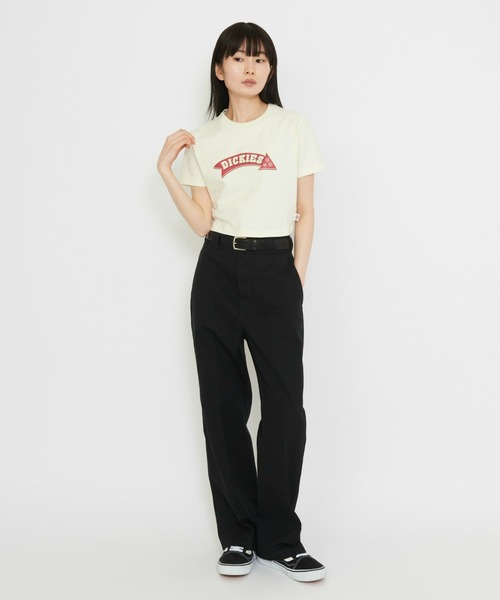 Dickies（ディッキーズ）の「グラフィックTシャツ 半袖（Tシャツ/カットソー・レディース・ホワイト/ピンク/ブラック・SMALL/MEDIUM/X-SMALL）」の5枚目の写真