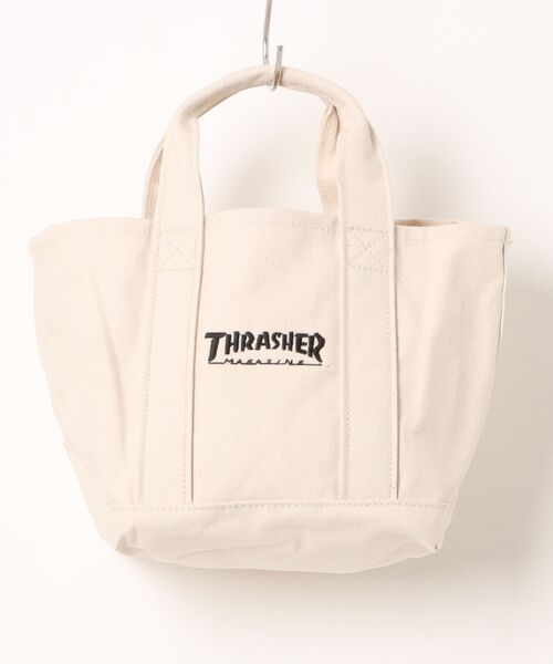 THRASHER(スラッシャー)の「THRASHER LUNCH TOTE BAG(トートバッグ・メンズ・ホワイト系その他2/ホワイト系その他・FREE)」の2枚目の写真