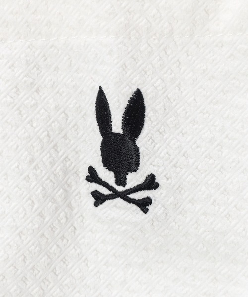 Psycho Bunny（サイコバニー）の「EVALET ギンガムサッカー ワンポイント半袖シャツ（シャツ/ブラウス・メンズ・ブラック/ネイビー/ホワイト・X-LARGE/LARGE/MEDIUM）」の8枚目の写真