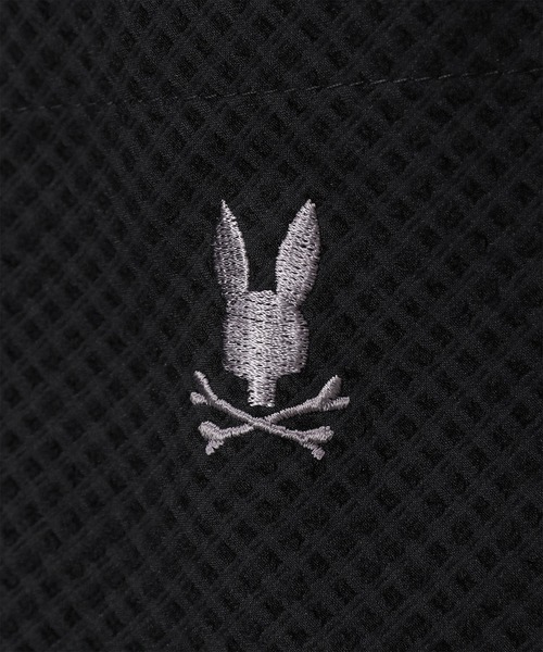 Psycho Bunny（サイコバニー）の「EVALET ギンガムサッカー ワンポイント半袖シャツ（シャツ/ブラウス・メンズ・ブラック/ネイビー/ホワイト・X-LARGE/LARGE/MEDIUM）」の13枚目の写真
