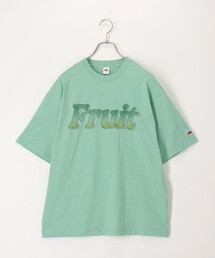 【FRUIT OF THE LOOM】19/-スラブ天竺FruitロゴT