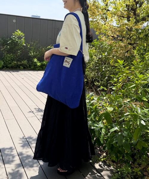 fredy couleur(フレディクルール)の「【FRUIT OF THE LOOM】19/-スラブ天竺FruitロゴT(Tシャツ/カットソー・レディース・サックスブルー/オフホワイト/チャコールグレー・M)」の6枚目の写真