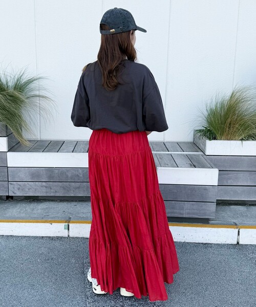 fredy couleur(フレディクルール)の「【FRUIT OF THE LOOM】19/-スラブ天竺FruitロゴT(Tシャツ/カットソー・レディース・サックスブルー/オフホワイト/チャコールグレー・M)」の14枚目の写真
