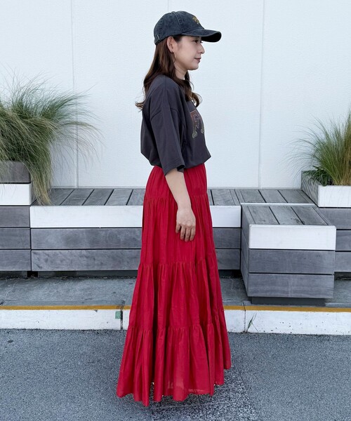 fredy couleur(フレディクルール)の「【FRUIT OF THE LOOM】19/-スラブ天竺FruitロゴT(Tシャツ/カットソー・レディース・サックスブルー/オフホワイト/チャコールグレー・M)」の16枚目の写真