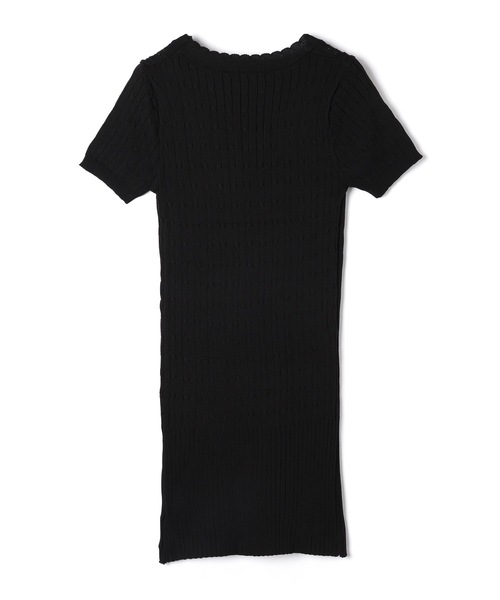 M DOLLY(エムドリー)の「Cable knit elsa ribbon mini dress/ケーブルニットエルサ リボンミニドレス(ワンピース・レディース・ブラック/ホワイト/アイボリー・FREE)」の22枚目の写真
