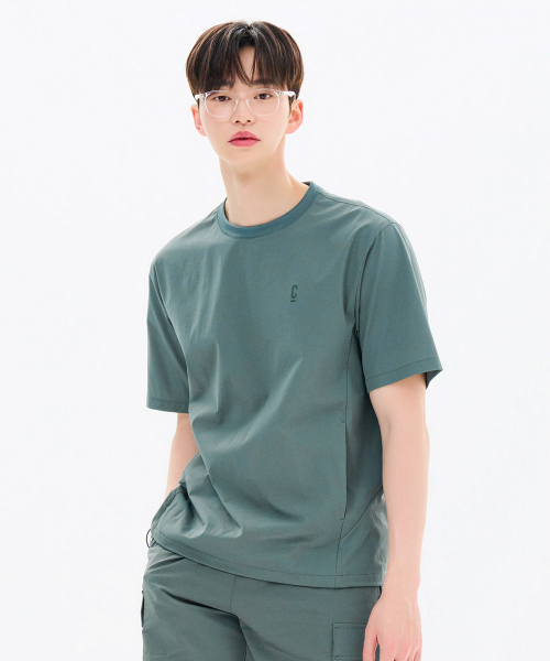 CHASECULT(チェイスカルト)の「共用クールストレッチ半袖Tシャツ-FBRU5826D0H(Tシャツ/カットソー・メンズ・グリーン・90/95/100/105/110)」の2枚目の写真