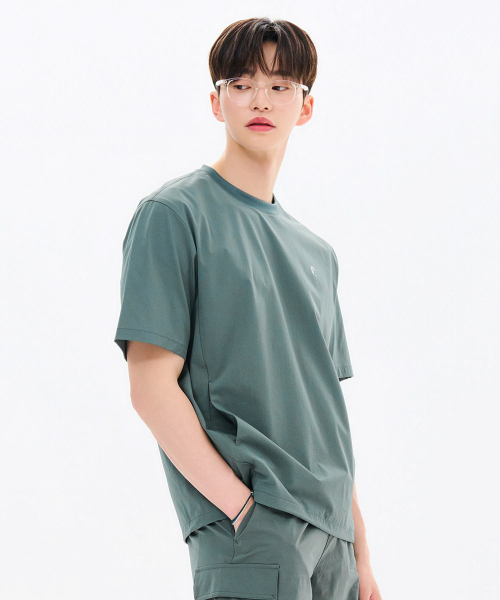 CHASECULT(チェイスカルト)の「共用クールストレッチ半袖Tシャツ-FBRU5826D0H(Tシャツ/カットソー・メンズ・グリーン・90/95/100/105/110)」の3枚目の写真
