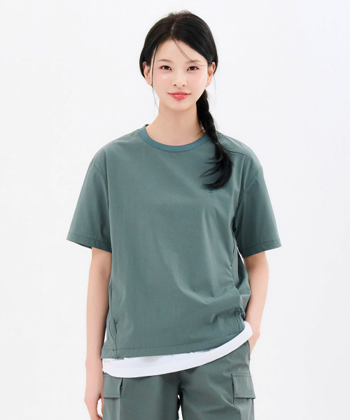 CHASECULT(チェイスカルト)の「共用クールストレッチ半袖Tシャツ-FBRU5826D0H(Tシャツ/カットソー・メンズ・グリーン・90/95/100/105/110)」の4枚目の写真