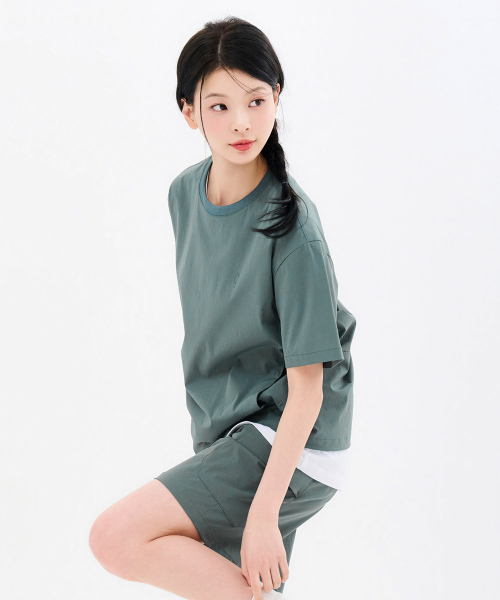 CHASECULT(チェイスカルト)の「共用クールストレッチ半袖Tシャツ-FBRU5826D0H(Tシャツ/カットソー・メンズ・グリーン・90/95/100/105/110)」の5枚目の写真