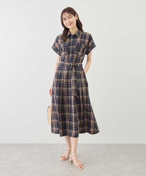 ROPE' PICNIC（ロペピクニック）の「アウトポケットシャツコンシャスワンピース/リンクコーデ（ワンピース・レディース・ネイビー/ブルー系その他/ブラウン系その他・S/M）」の15枚目の写真
