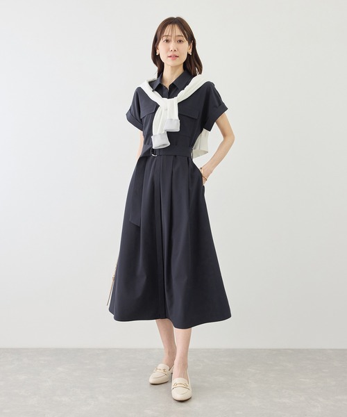 ROPE' PICNIC（ロペピクニック）の「アウトポケットシャツコンシャスワンピース/リンクコーデ（ワンピース・レディース・ネイビー/ブルー系その他/ブラウン系その他・S/M）」の22枚目の写真