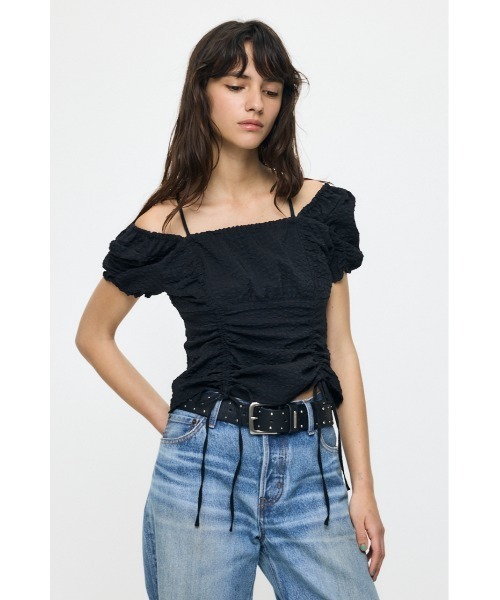 MULTIWAY GATHER ブラウス（シャツ/ブラウス）｜MOUSSY（マウジー）の
