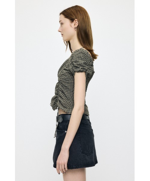【新品タグ付き】　moussy MULTIWAY GATHER ブラウス　白 MULTIWAY GATHER ブラウス（シャツ/ブラウス）｜MOUSSY（マウジー）の