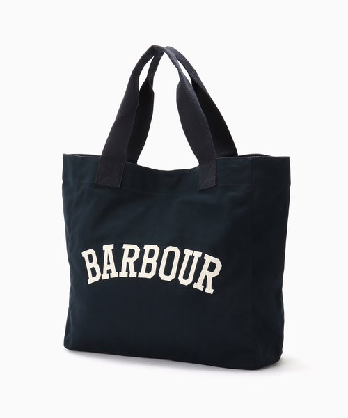 Barbour(バブアー)の「Barbour / バブアー logo holiday tote bag(トートバッグ・メンズ・ネイビー・FREE)」の1枚目の写真