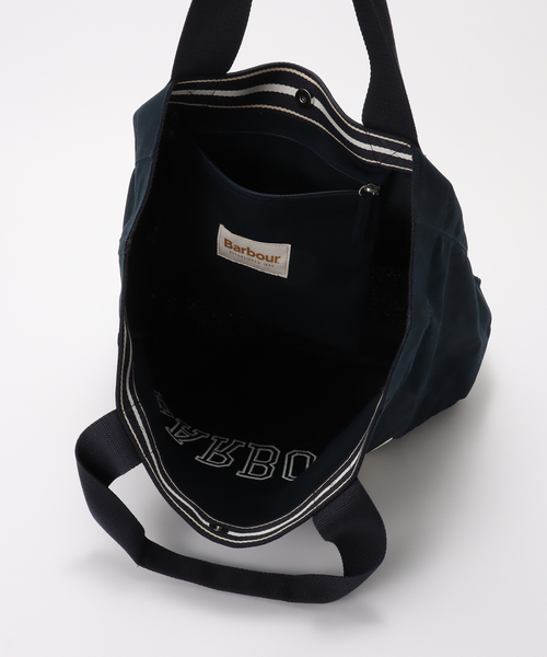 Barbour(バブアー)の「Barbour / バブアー logo holiday tote bag(トートバッグ・メンズ・ネイビー・FREE)」の5枚目の写真