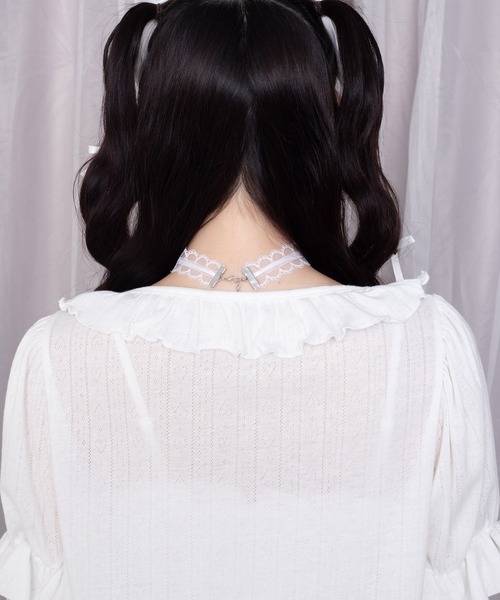 Whinny(ホワイニー)の「Whinny/超絶らぶりーデートっち♪(カーディガン/ボレロ・レディース・ブラック/ホワイト・FREE)」の11枚目の写真