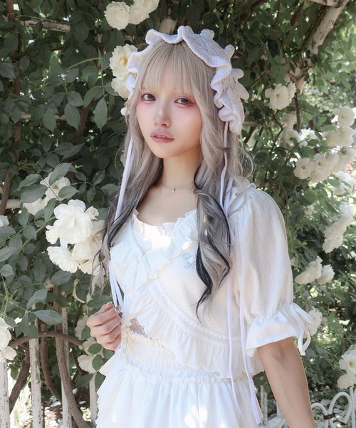 Whinny(ホワイニー)の「Whinny/超絶らぶりーデートっち♪(カーディガン/ボレロ・レディース・ブラック/ホワイト・FREE)」の16枚目の写真