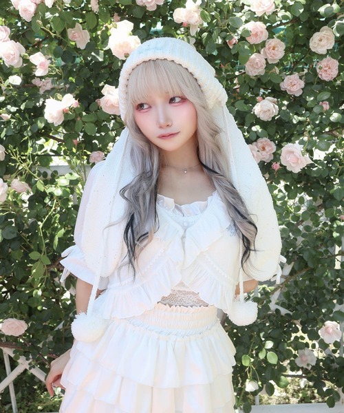Whinny(ホワイニー)の「Whinny/超絶らぶりーデートっち♪(カーディガン/ボレロ・レディース・ブラック/ホワイト・FREE)」の17枚目の写真