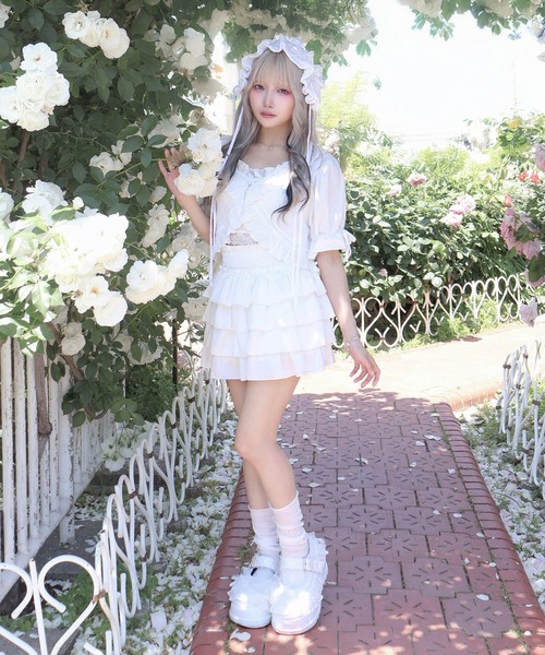 Whinny(ホワイニー)の「Whinny/超絶らぶりーデートっち♪(カーディガン/ボレロ・レディース・ブラック/ホワイト・FREE)」の19枚目の写真