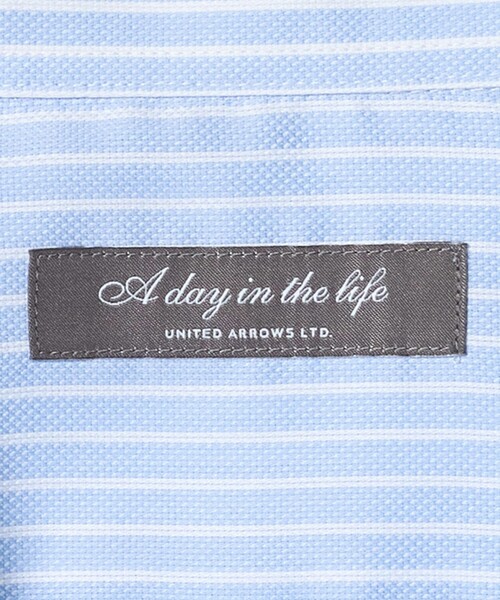 A DAY IN THE LIFE UNITED ARROWS(アデイインザライフユナイテッドアローズ)の「クールマックス クロス ボタンダウン ショートスリーブシャツ-イージーケア-<A DAY IN THE LIFE>(シャツ/ブラウス・メンズ・ホワイト/その他1/その他2/その他3・XL/S/L/M)」の10枚目の写真