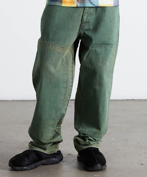 HUF(ハフ)の「KINDA LOOSE DOUBLE KNEES(デニムパンツ・メンズ・グレー/グリーン・28/30/32/34/36)」の2枚目の写真